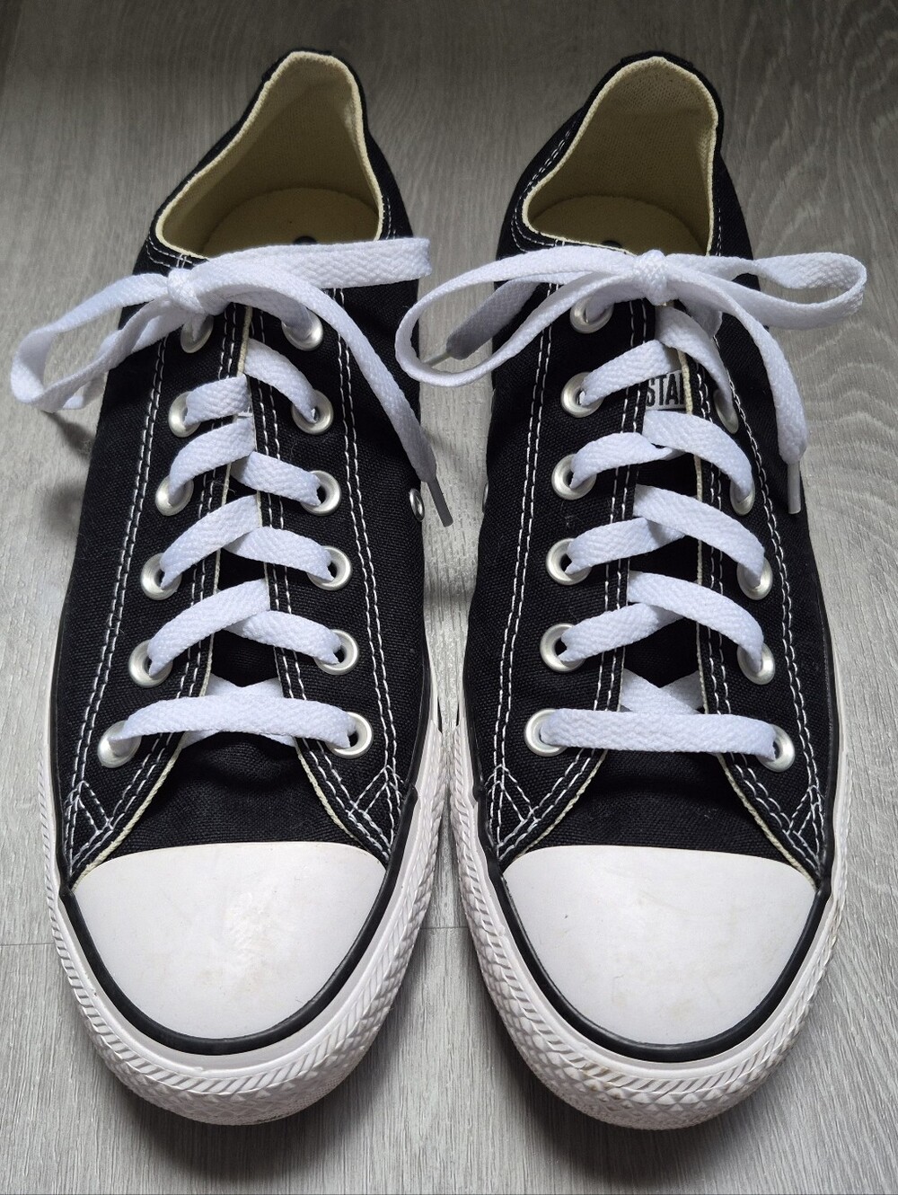 Converse All Star Black Lo-top Unisex Women Sz 9 Men Sz 7